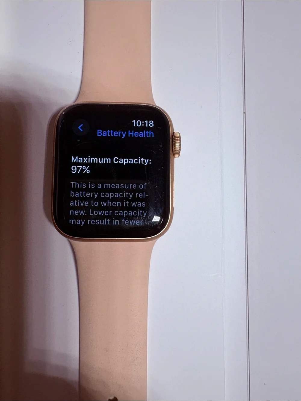 Apple Watch Series 5 GPS, 40mm Gold Aluminum Case with Pink Sand Sport Band